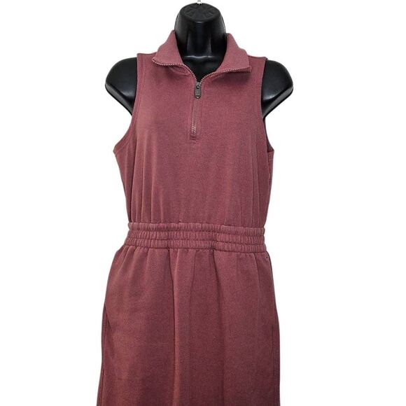 Athleta Retroterry Dress Size Small 1/4 Zip Pockets Comfort - Picture 3 of 6